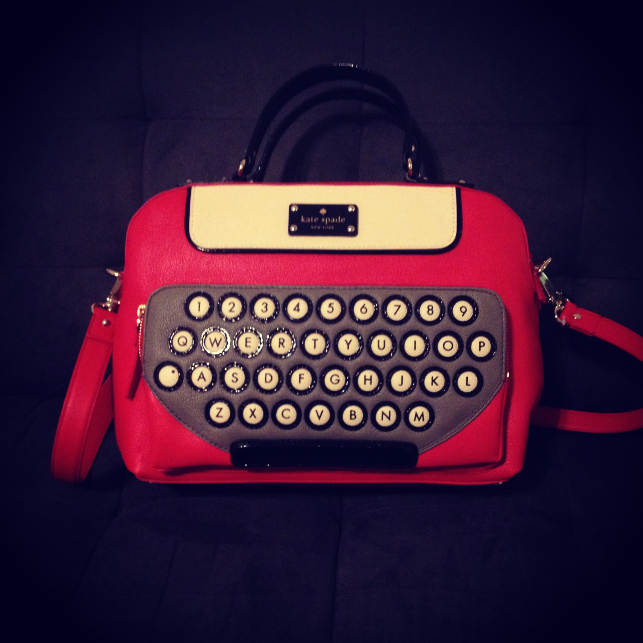 Kate Spade typewriter bag (!!!) – wrapped up in books